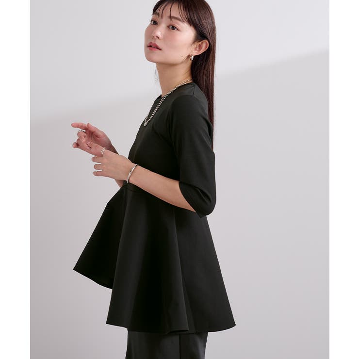 ハーフスリーブアシンメトリーフレアトップス【UR’S ユアーズ】 | titivate | 詳細画像14 