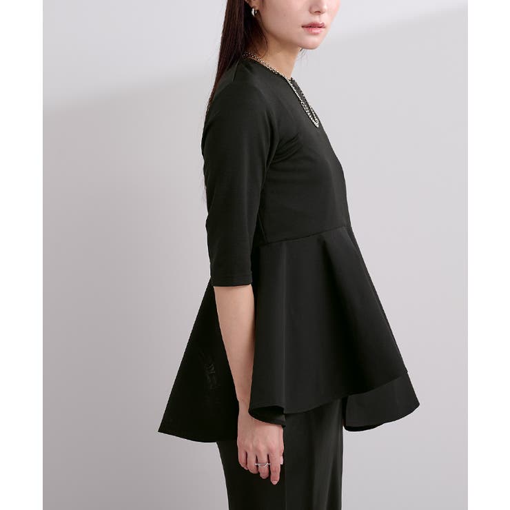 ハーフスリーブアシンメトリーフレアトップス【UR’S ユアーズ】 | titivate | 詳細画像17 