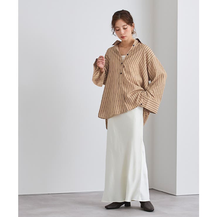 ストライプオーバーシャツ【UR’S ユアーズ】 | titivate | 詳細画像18 