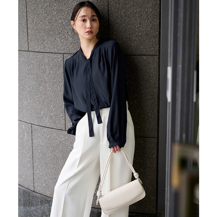 Vネックタイブラウス【UR’S ユアーズ】 | titivate | 詳細画像12 