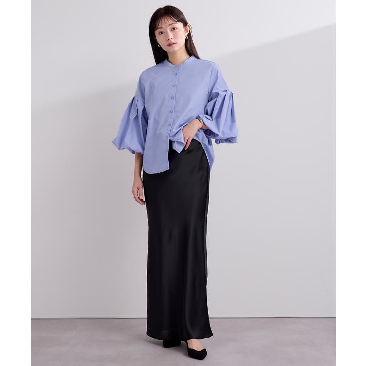 バンドカラー袖ボリュームブラウス【UR’S ユアーズ】 | titivate | 詳細画像17 