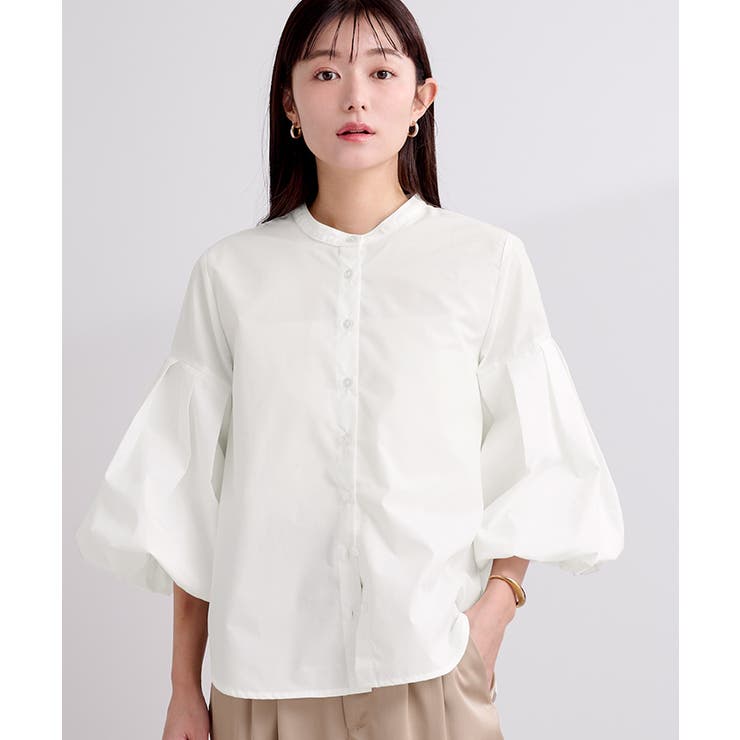 バンドカラー袖ボリュームブラウス【UR’S ユアーズ】 | titivate | 詳細画像22 