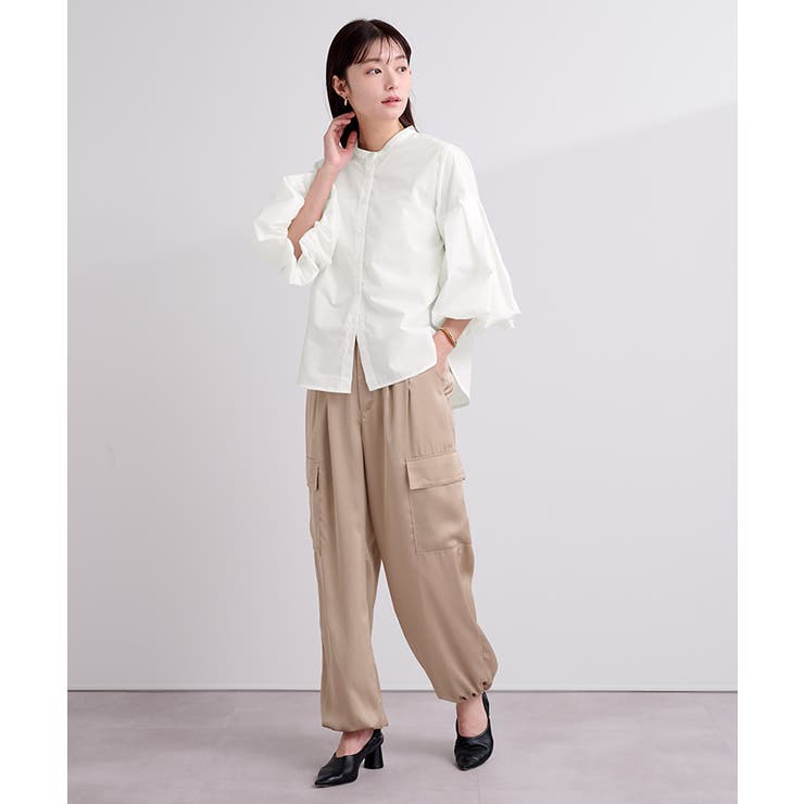 バンドカラー袖ボリュームブラウス【UR’S ユアーズ】 | titivate | 詳細画像23 