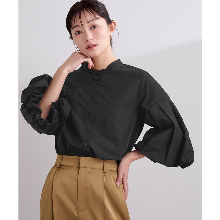 バンドカラー袖ボリュームブラウス【UR’S ユアーズ】 | titivate | 詳細画像25 