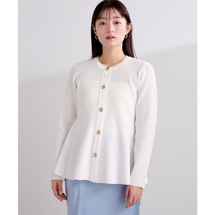 ゴールド釦ペプラムカーディガン【UR’S ユアーズ】 | titivate | 詳細画像30 