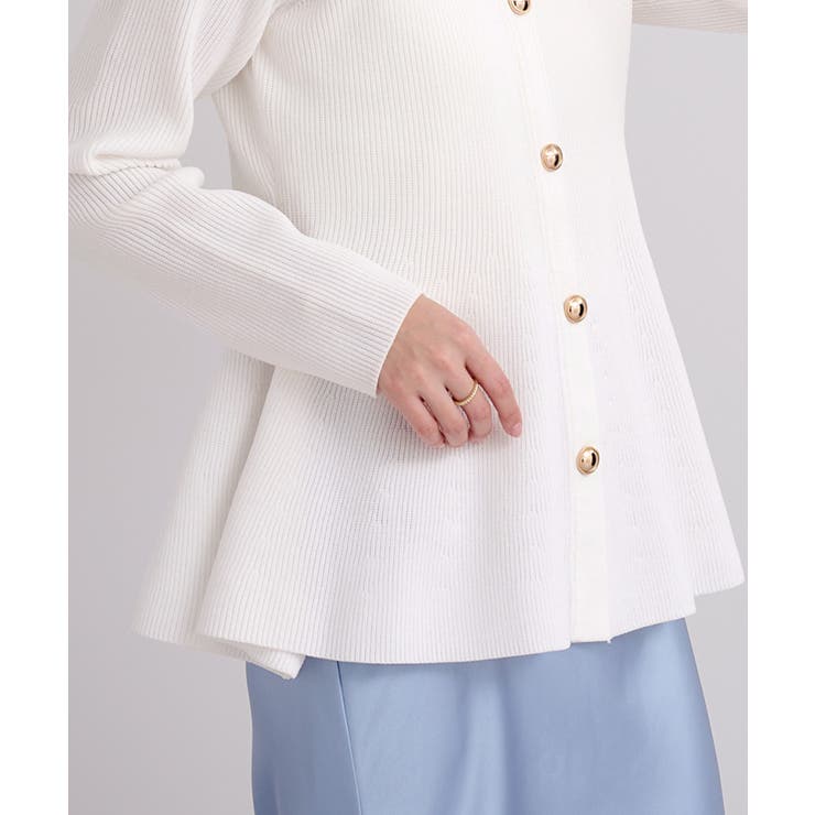 ゴールド釦ペプラムカーディガン【UR’S ユアーズ】 | titivate | 詳細画像11 