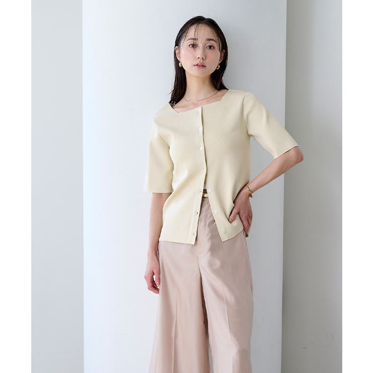 2wayスクエアネックリブニット【UR’S ユアーズ】 | titivate | 詳細画像20 