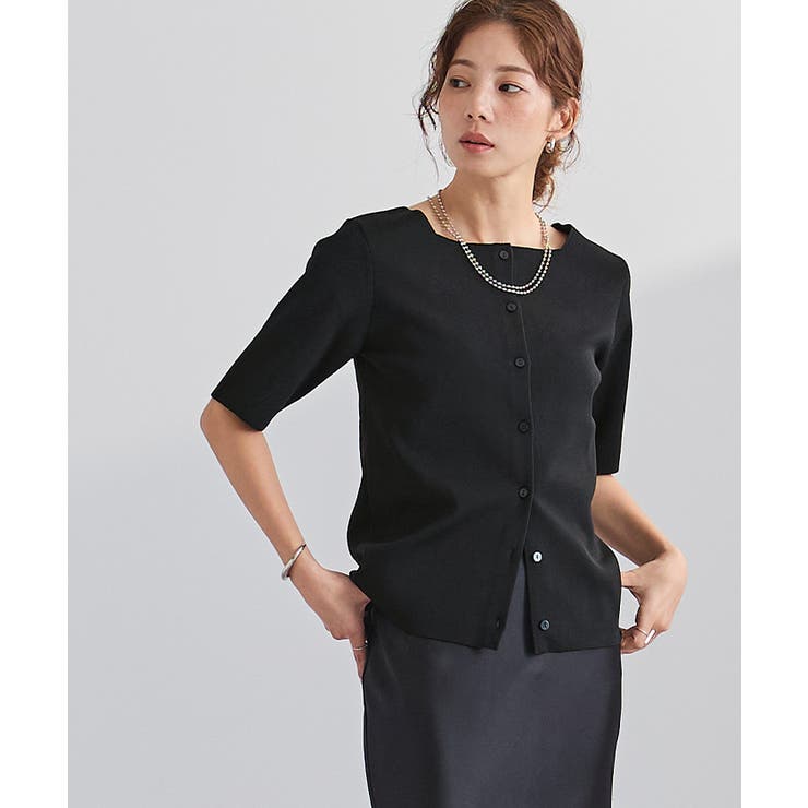 2wayスクエアネックリブニット【UR’S ユアーズ】 | titivate | 詳細画像10 