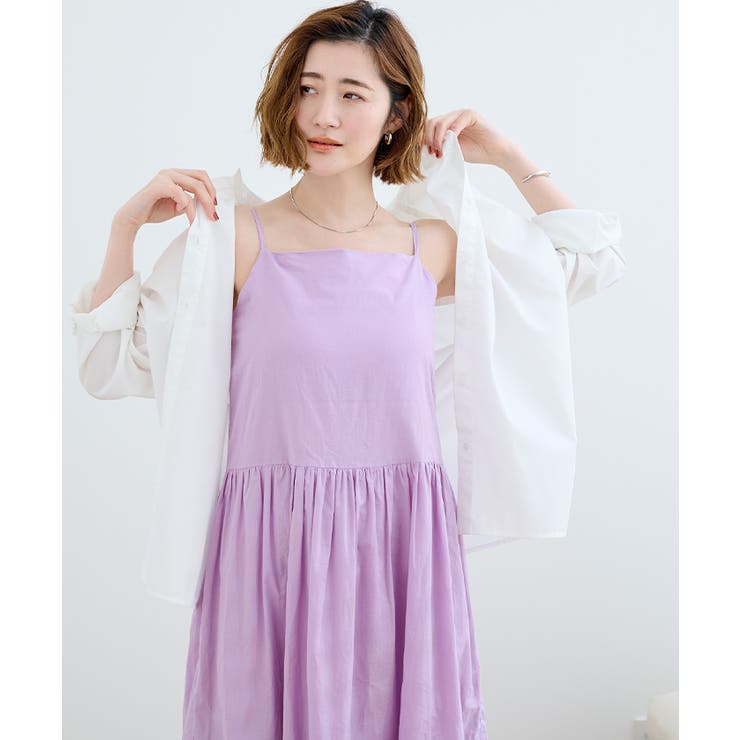 カップ付コットンティアードキャミワンピース【UR’S ユアーズ】 | titivate | 詳細画像2 