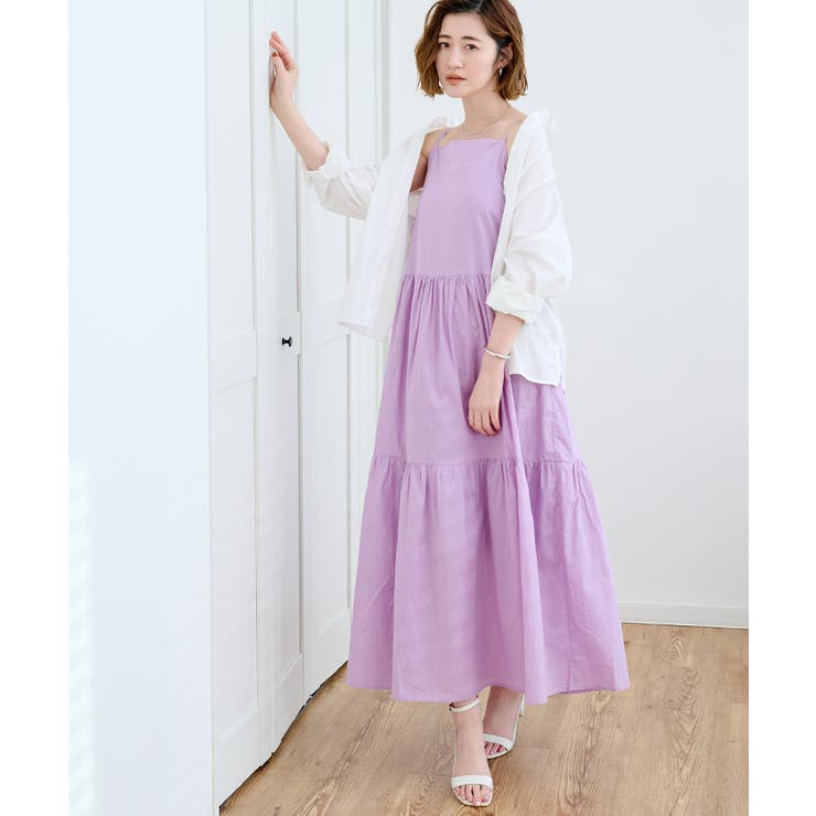 カップ付コットンティアードキャミワンピース【UR’S ユアーズ】 | titivate | 詳細画像3 