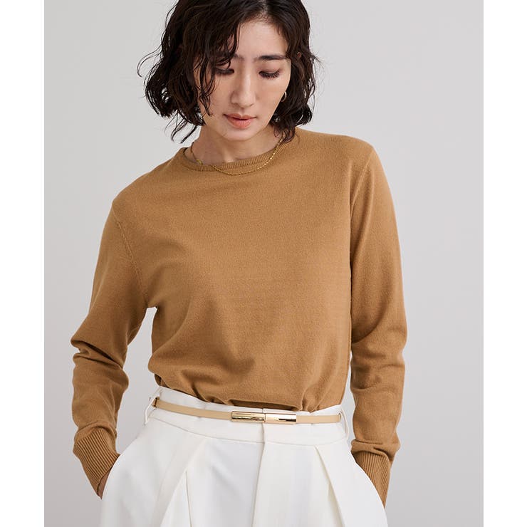 カシミヤタッチクルーネックニットトップス【UR’S ユアーズ】 | titivate | 詳細画像23 