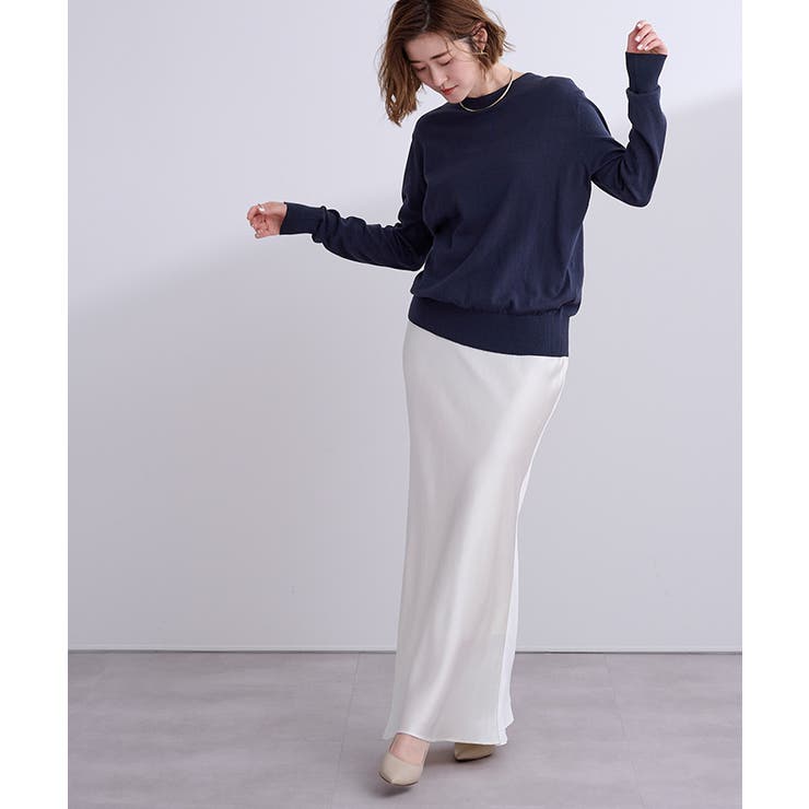 カシミヤタッチクルーネックニットトップス【UR’S ユアーズ】 | titivate | 詳細画像14 