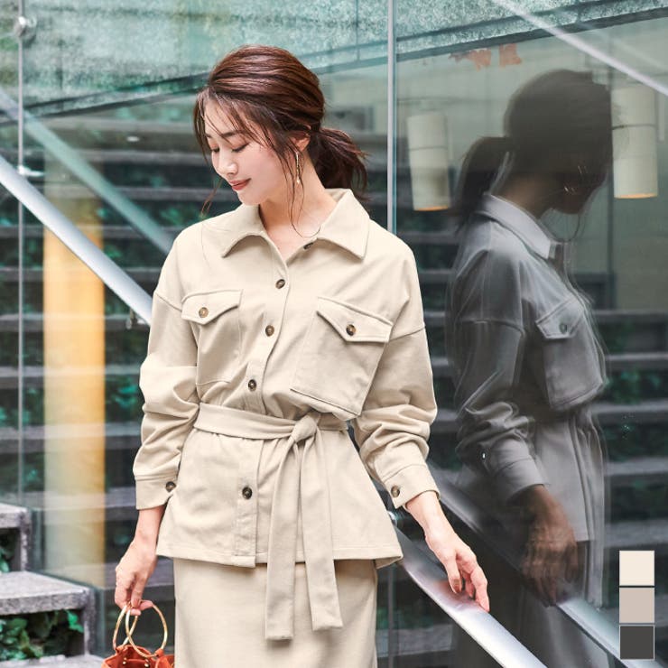 ウエストマークシャツジャケット アウター レディース 品番 Tv Titivate ティティベート のレディース ファッション通販 Shoplist ショップリスト