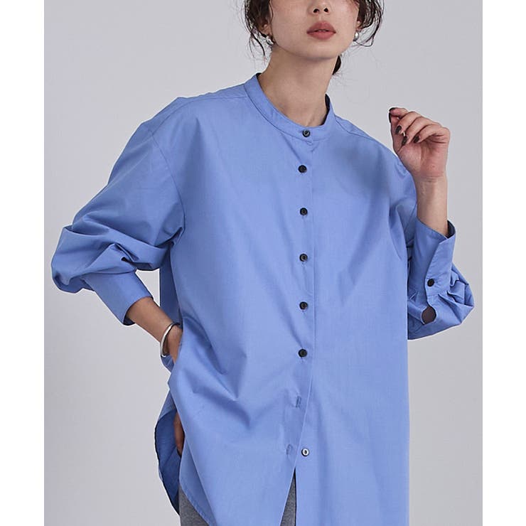 釦バックスリットチュニックシャツ【UR'S ユアーズ】[品番