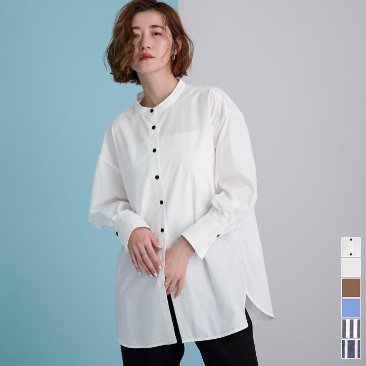 釦バックスリットチュニックシャツ【UR’S ユアーズ】 | titivate | 詳細画像1 