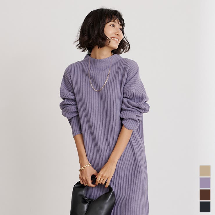 ボトルネックニットワンピース ワンピース レディース 品番 Tv Titivate ティティベート のレディースファッション通販 Shoplist ショップリスト