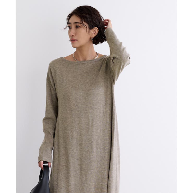 ボートネックロングニットワンピース【UR’S ユアーズ】 | titivate | 詳細画像12 