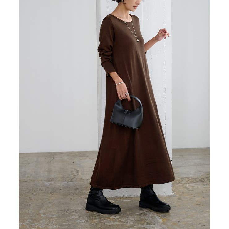 ボートネックロングニットワンピース【UR’S ユアーズ】 | titivate | 詳細画像15 