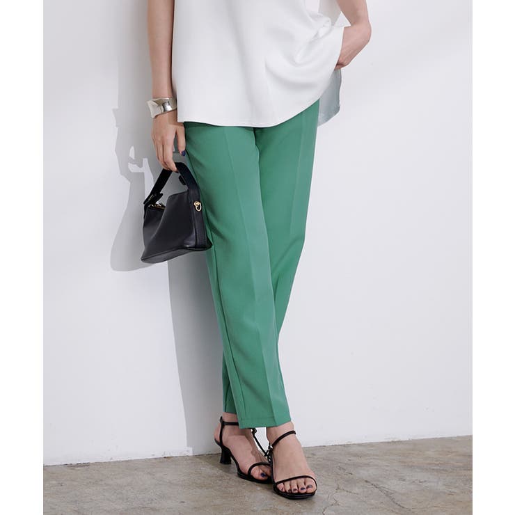 ストレッチセンタープレスカラーパンツ ボトムス レディース | titivate | 詳細画像4 