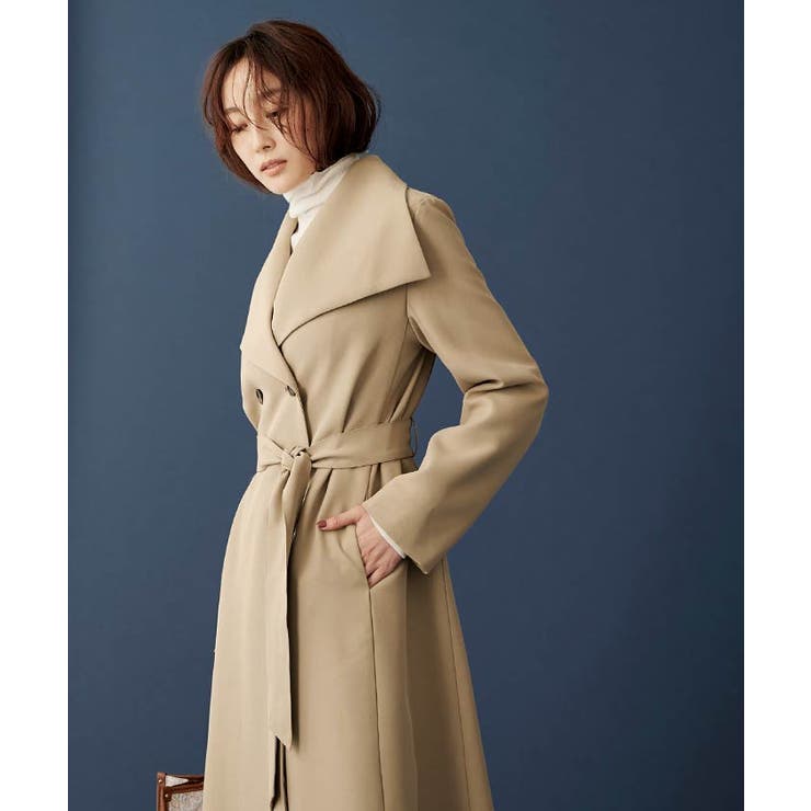 ビッグラペルトレンチコート アウター レディース 品番 Tv Titivate ティティベート のレディース ファッション通販 Shoplist ショップリスト