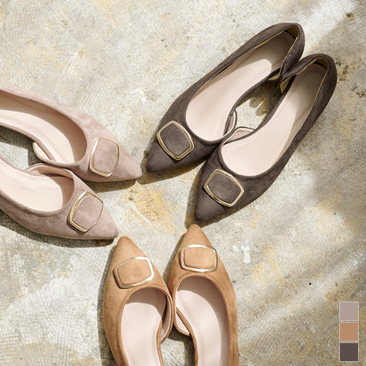 ゴールドパーツフラットパンプス シューズ レディース 品番 Tv Titivate ティティベート のレディースファッション通販 Shoplist ショップリスト