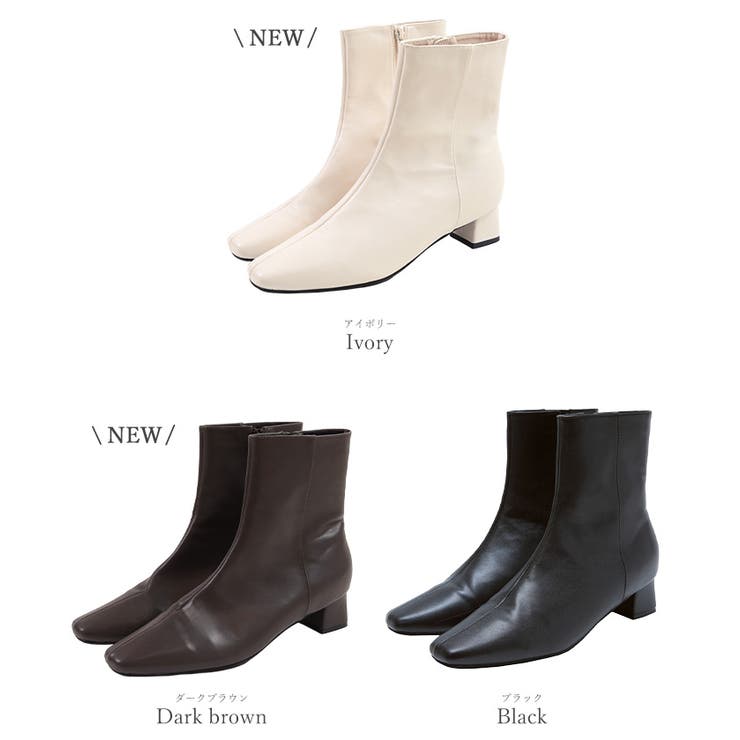 4.5cmスクエアトゥブーツ【UR’S ユアーズ】 | titivate | 詳細画像11 