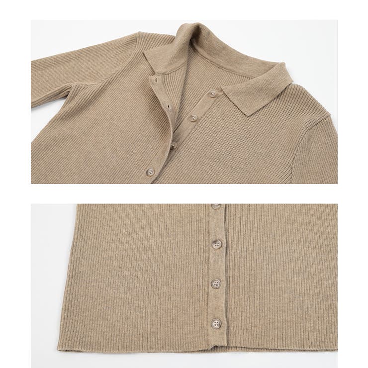 襟付きニットカーディガン トップス レディース 品番 Tv Titivate ティティベート のレディースファッション通販 Shoplist ショップリスト