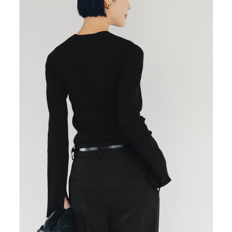袖スリットクルーネックニット【UR’S ユアーズ】【セレモニー】 | titivate | 詳細画像28 