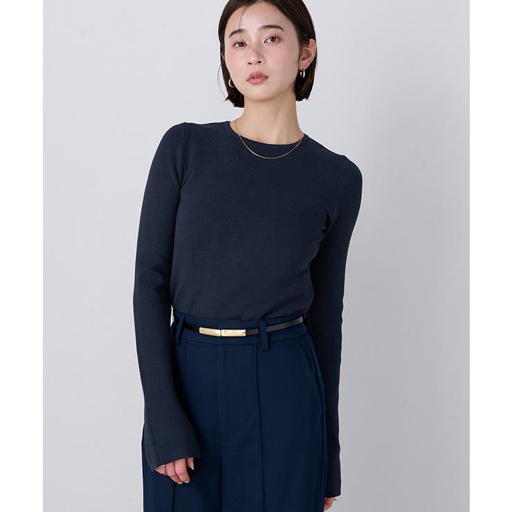 袖スリットクルーネックニット【UR’S ユアーズ】【セレモニー】 | titivate | 詳細画像3 