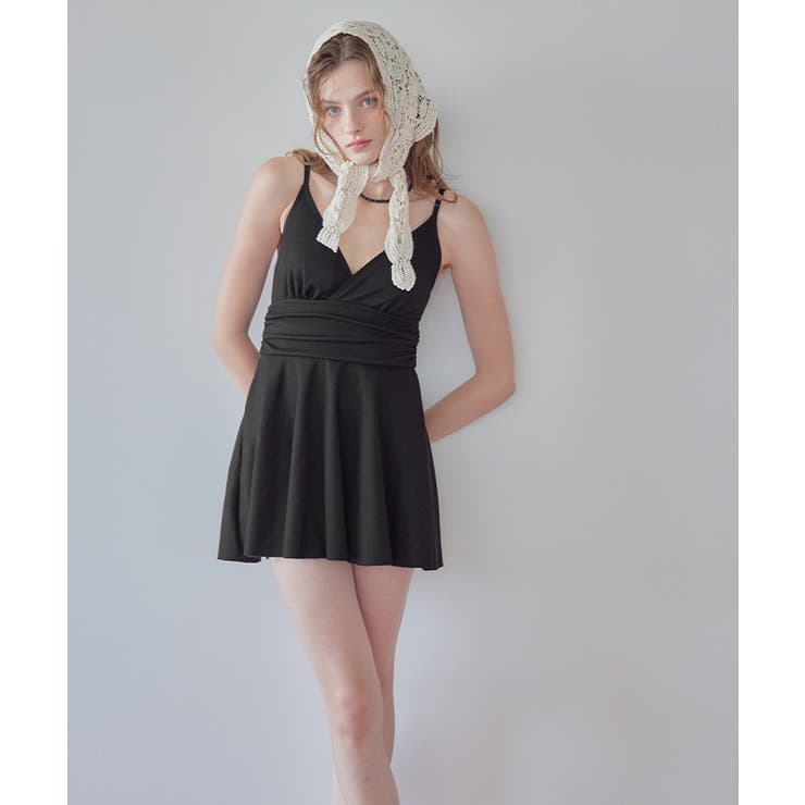 スカート付Vネックワンピース/水着【SEADRESS シードレス】 | titivate | 詳細画像2 