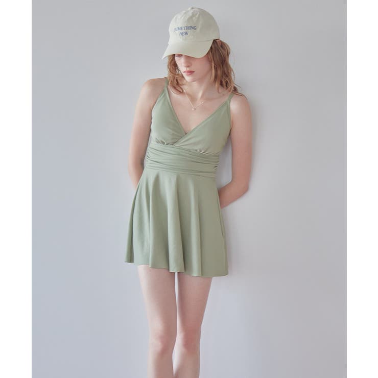 スカート付Vネックワンピース/水着【SEADRESS シードレス】 | titivate | 詳細画像8 