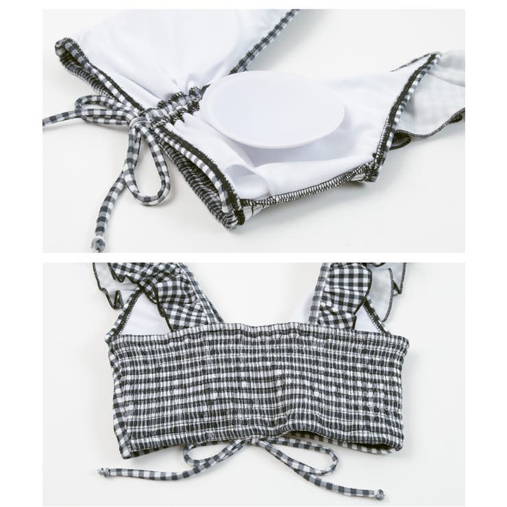 ショルダーフリルVネックビキニ 水着【SEADRESS シードレス】 | titivate | 詳細画像7 