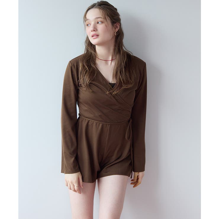 細リブカシュクールオールインワン ラッシュガード【SEADRESS シードレス】 | titivate | 詳細画像2 