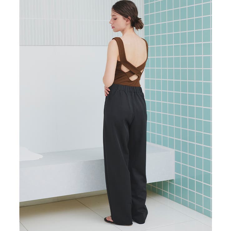 保障できる リブニットバッククロスワンピース/水着【SEADRESS シードレス ワンピース