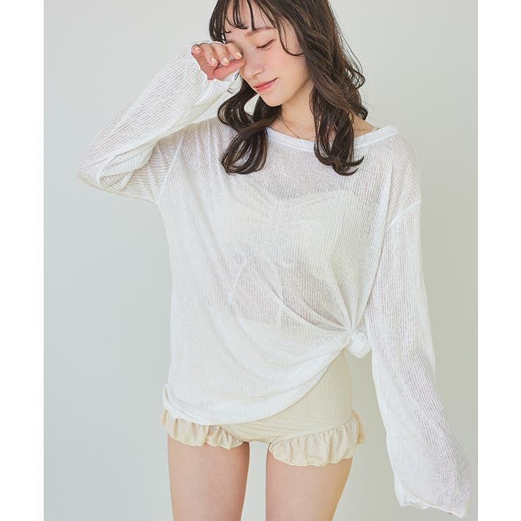 suger 水着 3点セット 3点セット/シアートップス付ビキニ/水着【SEADRESS シードレス
