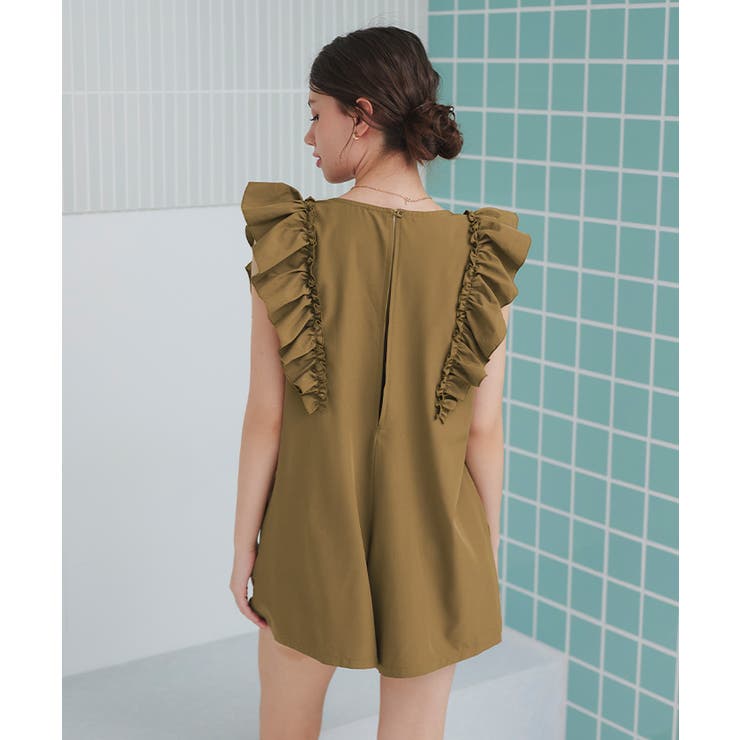 ショルダーフリルオールインワン/ワンピース水着【SEADRESS シードレス】 | titivate | 詳細画像18 