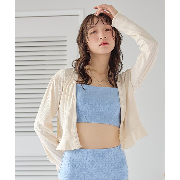 細リブフレアカーディガン/ラッシュガード【SEADRESS シードレス】 | titivate | 詳細画像10 