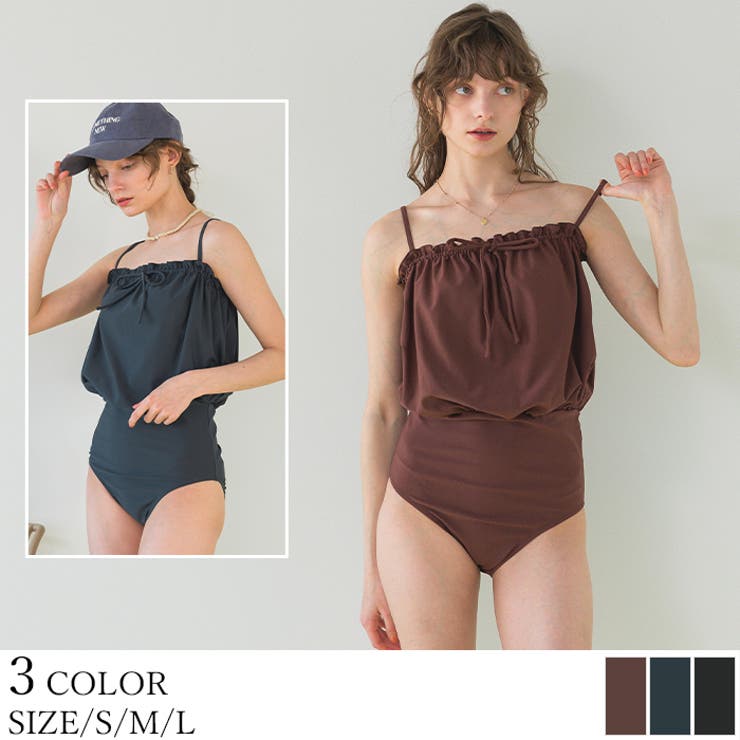 サスティナブルブラウジングワンピース/水着【SEADRESS シードレス】 | titivate | 詳細画像1 