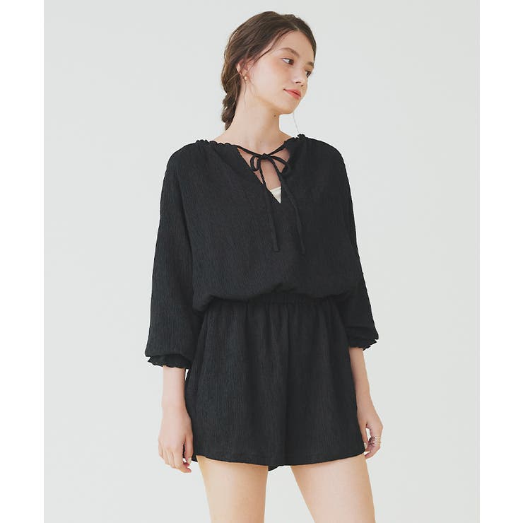 SEA DRESS カシュクールオールインワンラッシュガード ブラック 根強い