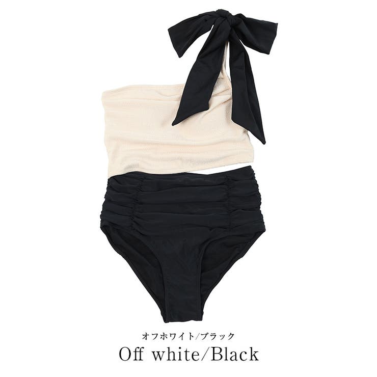 ワンショルダーカットアウトワンピース/水着【SEADRESS