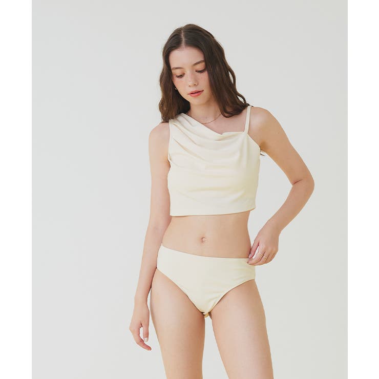 ショートパンツ付タックビキニ/セット水着【SEADRESS シードレス