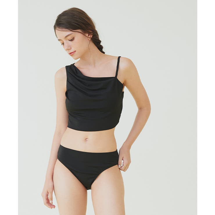 ショートパンツ付タックビキニ/セット水着【SEADRESS シードレス