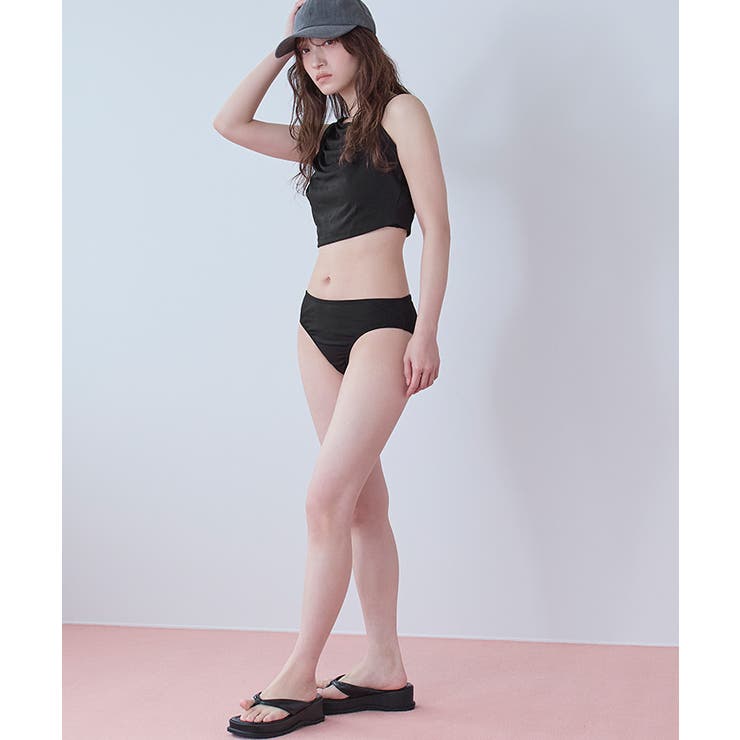 ショートパンツ付タックビキニ/セット水着【SEADRESS シードレス