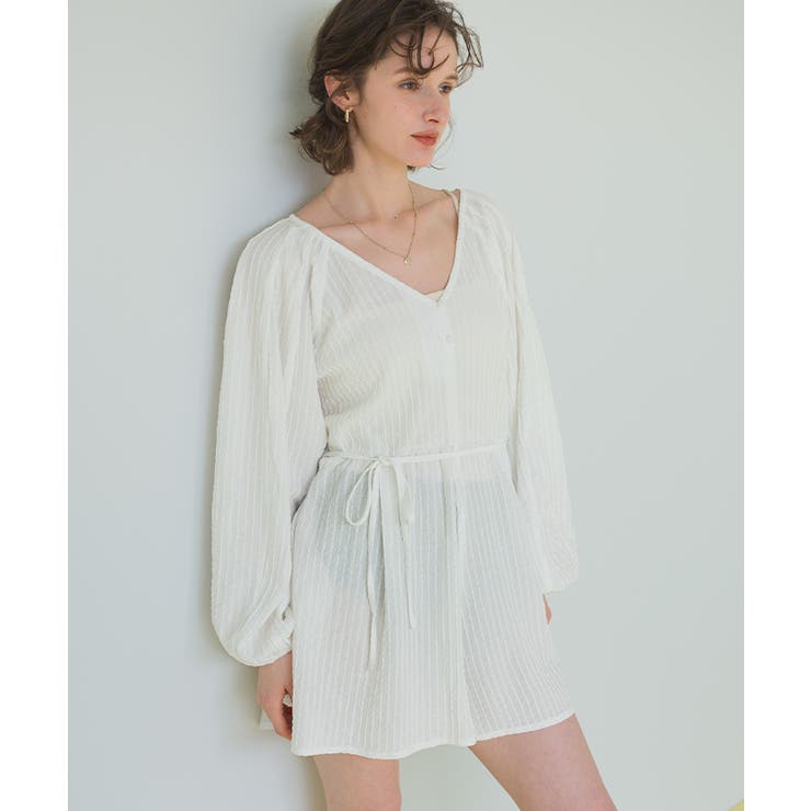 フレアシルエット長袖ロンパース/ラッシュガード【SEADRESS シードレス】 | titivate | 詳細画像19 