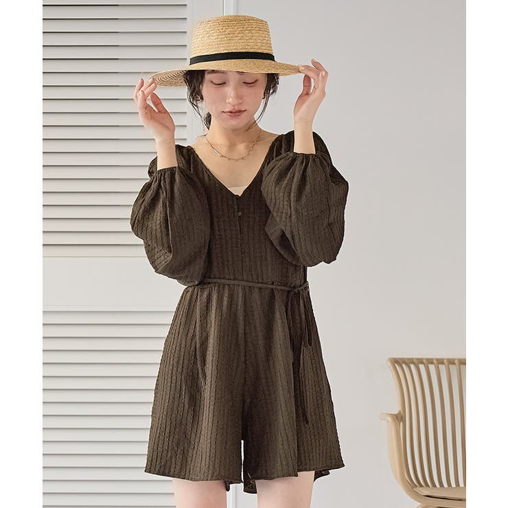 フレアシルエット長袖ロンパース/ラッシュガード【SEADRESS シードレス】 | titivate | 詳細画像11 