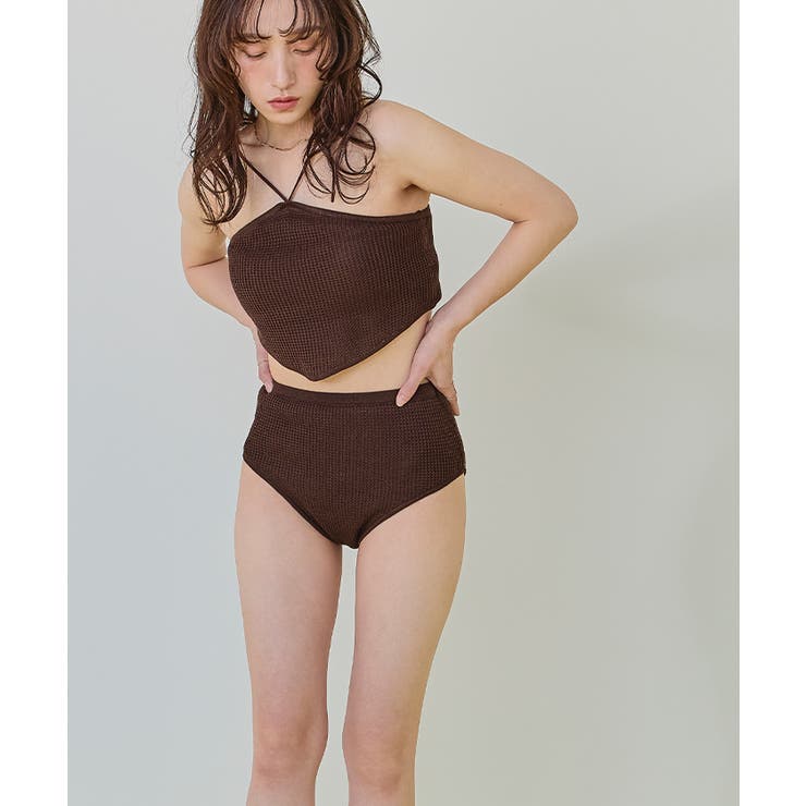 Xホルターネックニットビキニ/水着【SEADRESS シードレス】[品番