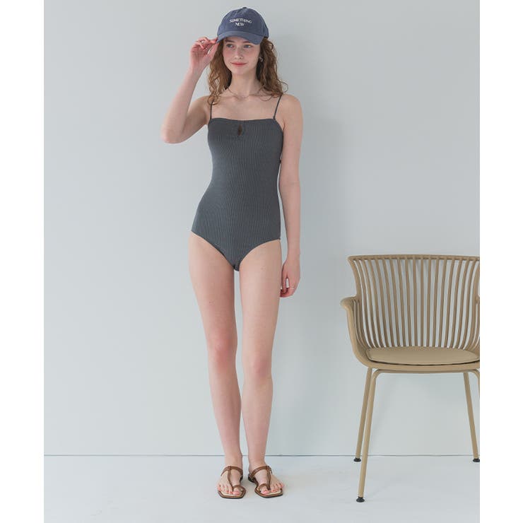 フロントホールデザインベアワンピース/水着【SEADRESS