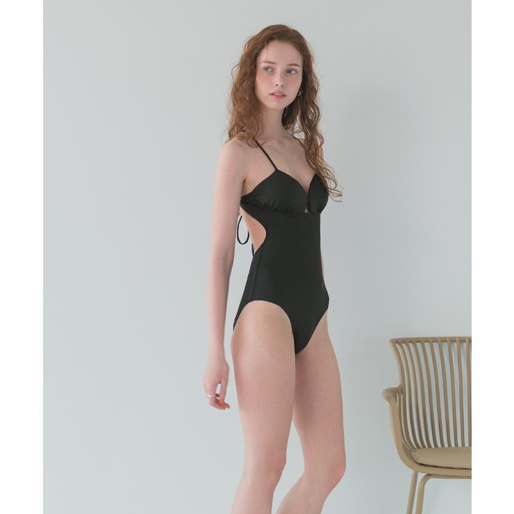 シュシュ付バッククロスワンピース/水着【SEADRESS シードレス