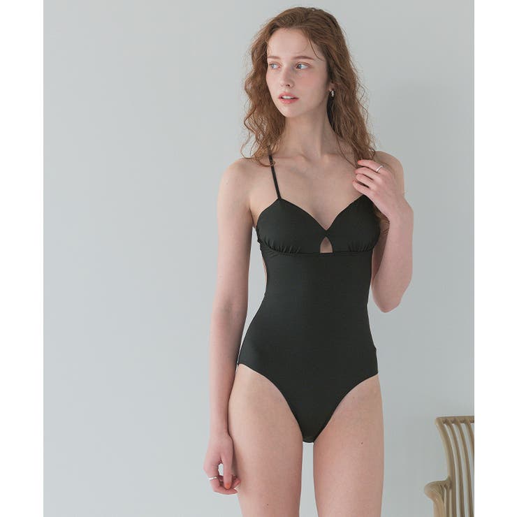 シュシュ付バッククロスワンピース/水着【SEADRESS シードレス