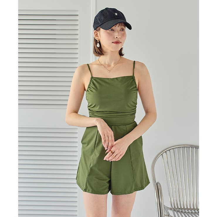 サイドギャザーオールインワン/ワンピース水着【SEADRESS シードレス】 | titivate | 詳細画像27 